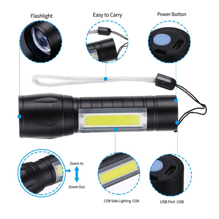 Led Lampes Frontales Usb Rechargeables Etanches Cob Xpe Lampe