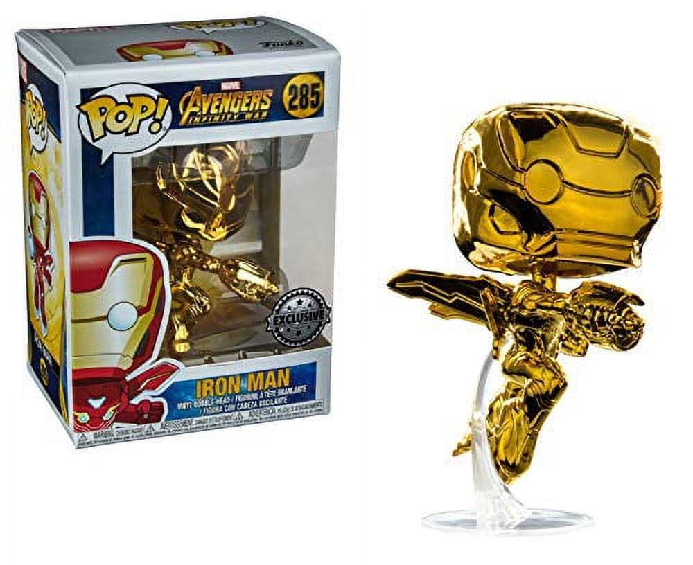 Marvel Avengers Infinity War Gold Chrome Iron Man Funko Pop #285