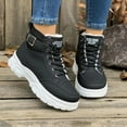 thumbnail image 2 of Rokment Platform Snow Boots for Women with Fleece Lined 2025 Winter Thermal Chunky High Top Fashion Sneakers Combat Ankle Booties, 2 of 7