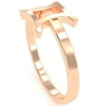 thumbnail image 5 of Gemini Zodiac Sign Ring In Solid 14k Rose Gold, 5 of 6