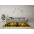 thumbnail image 3 of Ahgly Company Machine Washable Indoor Rectangle Persian Yellow Traditional Area Rugs, 2' x 4', 3 of 4