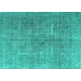 thumbnail image 1 of Ahgly Company Machine Washable Indoor Rectangle Persian Turquoise Blue Traditional Area Rugs, 3' x 5', 1 of 4