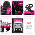 thumbnail image 5 of EastVita Farm Driving Simulation 12V Ride on Car Ride on Toys Electric Tractor with Trailer, Toddler Riding with Remote Control, 7-LED Headlight/2+1 Gear Shift/MP3 Player/USB Port, 5 of 9