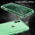 thumbnail image 3 of JETech Glitter Case for iPhone Xs and iPhone X, 5.8-Inch, Bling Sparkle Shockproof Phone Bumper Cover, Cute Sparkly for Women and Girls (Green), 3 of 7