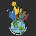 thumbnail image 2 of Men's Sesame Street Friends Make the World Go Round Graphic T-Shirt, 2 of 5