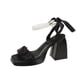 thumbnail image 1 of Amzcrzy Zapatos de mujer,Zapatos de mujer,Zapatillas de mujer, Sandalias informales de verano con punta cuadrada y tacón alto y tacón grueso con decoración de perlas para mujer Sandalias Mujer Zapati, 1 of 6