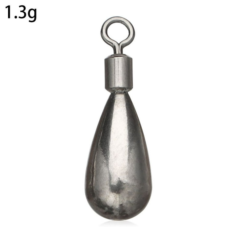 New Quick Release Casting High Quality Tear Drop Shot Weights Hook  Connector Line Sinkers Fishing Tungsten fall Sinker 1.3G 