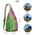 thumbnail image 3 of Waterproof Tie Dye Hiking Backpack Sling Bag for Women – Lightweight Rainbow Crossbody Bag with Adjustable Strap, Watercolor Chest Bag for Travel, Outdoor Adventures & Everyday Use, 3 of 4