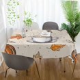 thumbnail image 3 of Yayeee Tablecloths 54" x 54" Rectangle Wrinkle Resistant Party Table Cover, Fall Coffee, 3 of 8