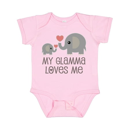 

Inktastic My Glamma Loves Me Grandchild Gift Baby Boy or Baby Girl Bodysuit
