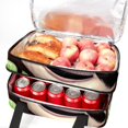 thumbnail image 5 of Sloth Double Layered Insulated Lunch Bag with Two Compartments, Large Capacity, Handheld Portable, 7.1x11.4x16.1 Inches, 5 of 6