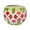 peach green flowers, variant on Stylish Glass Candlestick with Colorful Patchwork Design Suitable for Elegant Living Room Decors and Stable Base