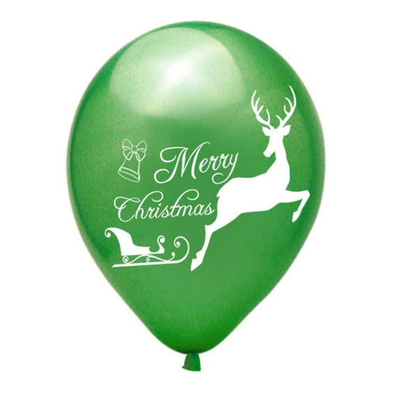 HOOWIFFY 40Pcs Latex Balloons Red Green 12x6cm For Christmas Party And Home Decor