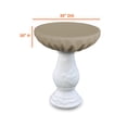 thumbnail image 2 of Bird Bath Cover 12 Oz Waterproof - Customize Cover with Any Size - 100% Weather Resistant Outdoor Cover with Elastic for Snug Fit (30" Dia x 20" H, Beige), 2 of 7