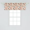 thumbnail image 2 of Ambesonne Ferris Wheel Window Valance, Watercolor Circus Art, 42" x 18", Pale Peach Multicolor, 2 of 3