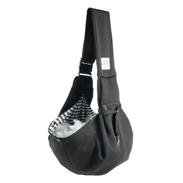 Transportín para mascotas Reversible, portátil, cómodo, arnés para mascotas, perros, gatos, bolso de hombro, bolsa suave para ir de compras, tienda de negro