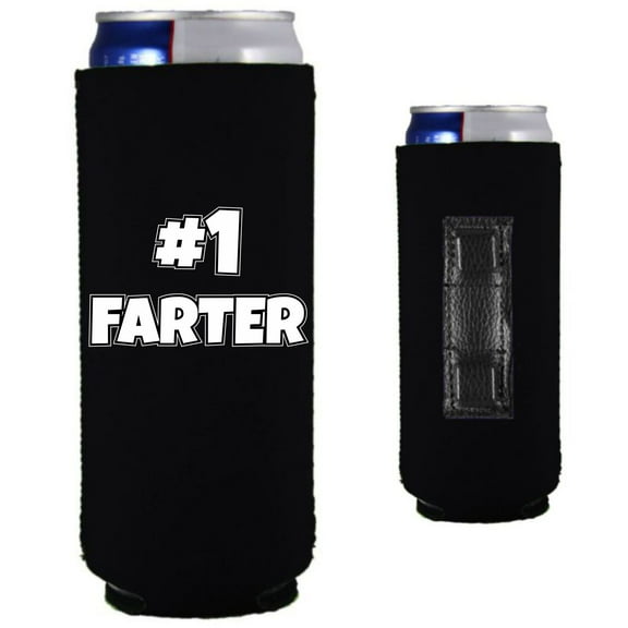 #1 Farter Magnetic Slim Can Coolie (Black)