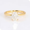 thumbnail image 4 of solitaire jewels 2.5CT Oval Moissanite Solitaire Engagement Ring For Women, 14K Yellow Gold, 4 of 6