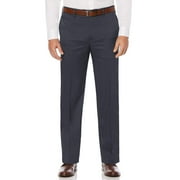 Big & Tall Flat Front Stretch Crosshatch Dress Pant