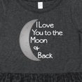 thumbnail image 4 of Inktastic I Love You to the Moon & Back. Girls Toddler Dress, 4 of 5