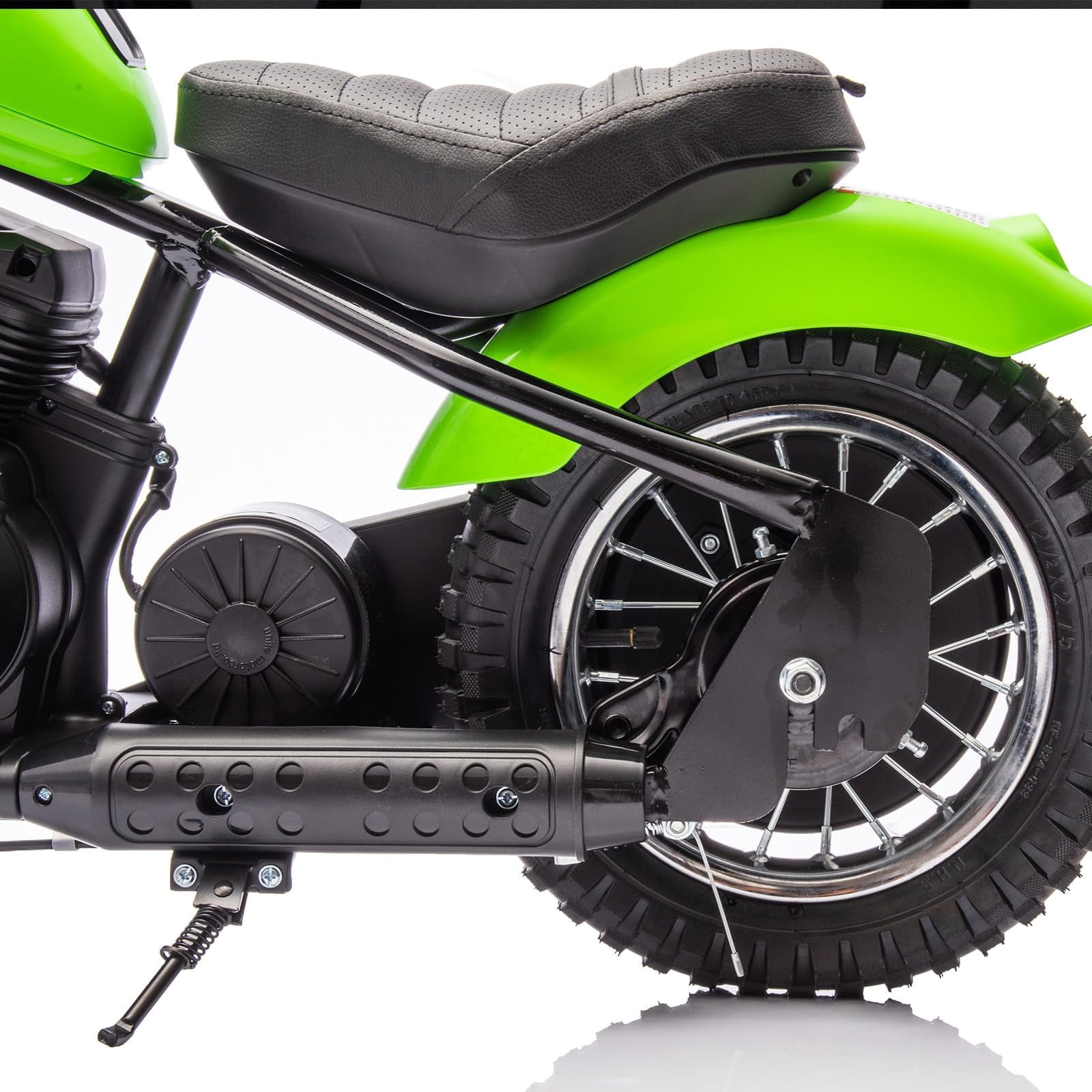 Litake 24V Electric Dirt Bike, 250W Electric Motorcycle w/LED Light, Leather Seat- Two Speed Max Up to 14MPH & 60 Minutes Continuous Motorbike for Kids/Teens