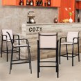 thumbnail image 6 of Patiojoy 4 Pieces Patio Bar Chair Counter Height Stool Indoor & Outdoor, 6 of 7