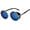 Black Gold / Blue Mirror, variant on Gothic Sunglasses - Black Silver Frame / Blue Mirror Lens