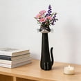 thumbnail image 6 of 7.87 x 4.33 in Handcrafted Quirky Cats Vase, Whimsical Ceramic Flower Vase, Playful Boho Home Decor, Ideal Gift for Cat Lovers, 6 of 8
