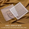 thumbnail image 6 of Tnobhg Acrylic Magnetic Seashell Display Box 36/64 Grids Square Small Crafts Natural Stone Nail Art Bead Charm Jewelry Show Organizer Container Case, 6 of 7