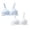 White 1PCS & Blue 1PCS, variant on SHenli Girls Training Bra Wireless Starter Sports Bras with Removable Padding Bralette for 10-16 Years