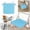 Sky Blue-CQ34, variant on Square Tie-On Chair Pads with Straps 15.7IN Thickened Polyester Seat Cushions for Dining Chairs, Patio Stools, Outdoor Bistros, and Indoor Home Use