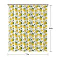 thumbnail image 5 of Yellow Lemon Fruit Slices White Pattern Shower Curtain 72"x84" ,Bathroom Decorative Shower Curtains Set with 12 Hooks,Modern Waterproof Washable Shower Curtain, 5 of 6