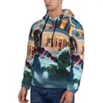 thumbnail image 3 of Lsque Chucky Pattern Casual Men's Hoodie,Hooded Sweatshirt with Kangaroo Pocket,Pullover Hoodie-4X-Large, 3 of 8