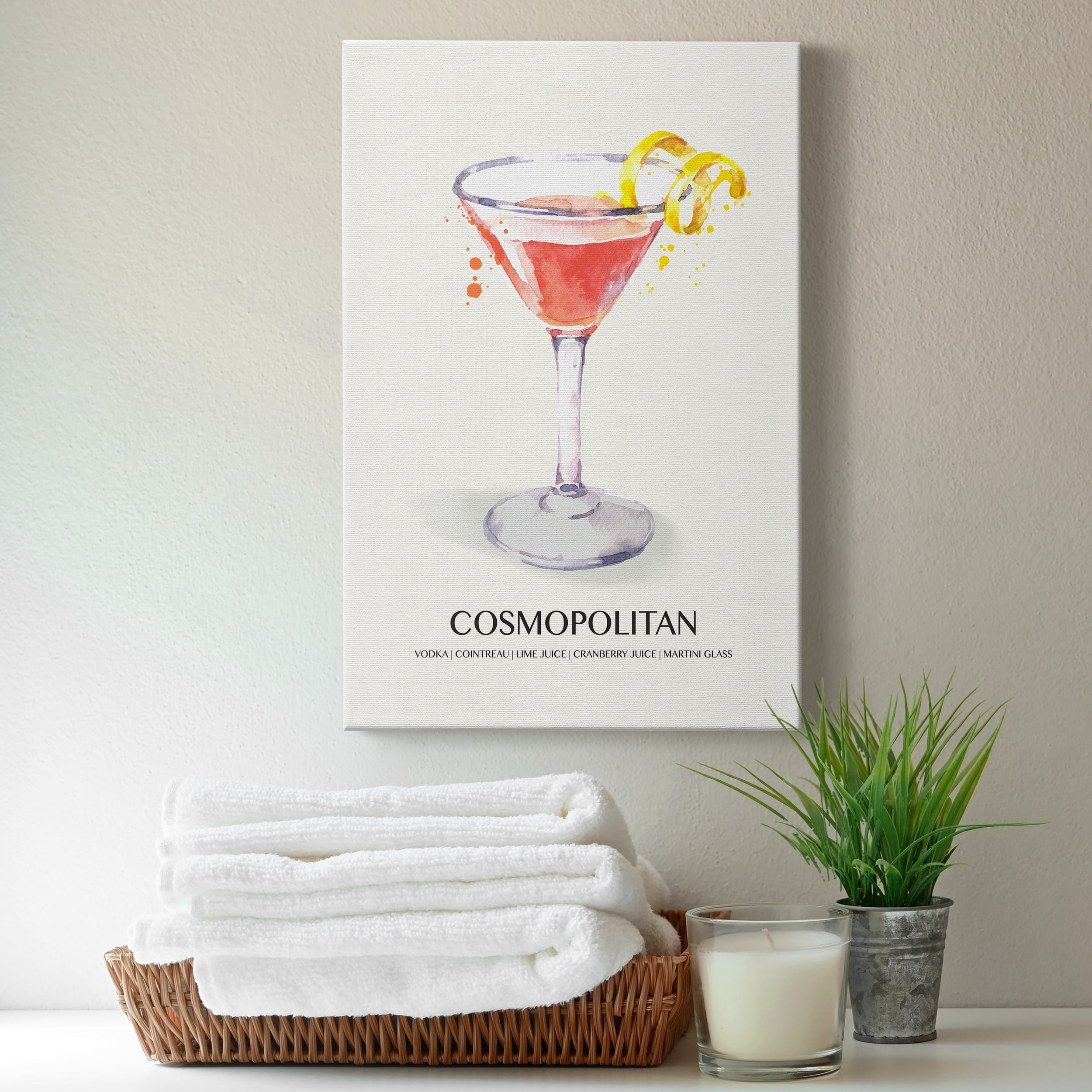 Cosmopolitan Premium Gallery Wrapped Canvas - Ready to Hang - 8 x 12