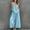 Light Blue, variant on IUYRTFE Women's V Neck Sleeveless Top and Wide Leg Pants Set Drawstring Waist Cotton Linen Lounge Outfit