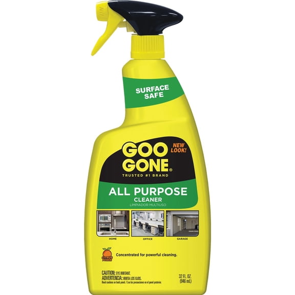 Goo Gone All-Purpose Cleaner - 32 Ounce - Removes Dirt, Grease, Grime, Multi Surface, Multi Purpose, De-Greaser, Cleaning Spray