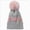 Grey Cap, variant on Newborn Baby Beanie Thickened Cute Warm Knit Cute Hat Winter Warm Cap Baby Beanies Hat One Size