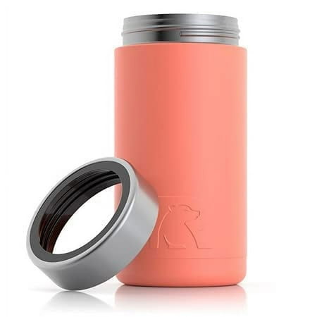 

RTIC Craft Can Cooler with Splash Proof Lid Coral 16 oz Double Wall Vacuum Insulated Stainless Steel Sweat Proof