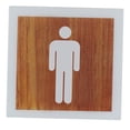 thumbnail image 1 of DOLITY Toilet Door Sign Bathroom Signage Bathroom Symbol for Restaurant Shop Office Men, 1 of 9