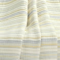 thumbnail image 4 of Lush Decor 100% Cotton Solange Stripe Kantha Pick Stitch Yarn Dyed Cotton Woven Throw Yellow/Gray Single 50X60, 4 of 5