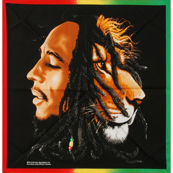 Bob Marley Profiles Bandana Black