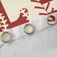 thumbnail image 4 of jejeloiu Letter L Blackout Curtain Set of 2,Vintage American Flag Baseball,52x84 Inch, 4 of 6