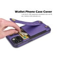 thumbnail image 6 of Wallet Case for iPhone 13 13 Pro 13 Pro Max, Njjex PU Leather Crossbag Lager Capacity [Shoulder Straps] [Card Slots] Flip Folio Wallet Case Cover -Purple, 6 of 9