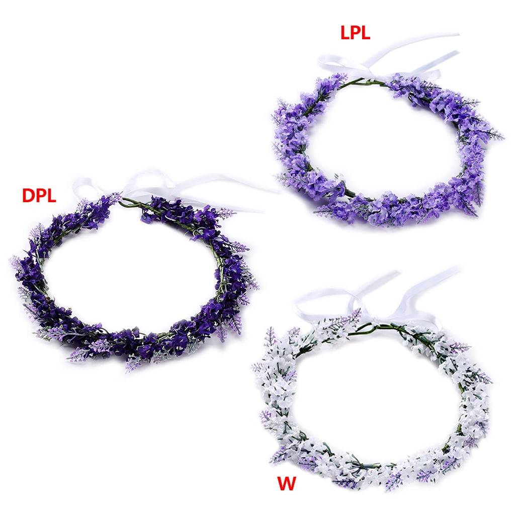 leidersty Simulated Flower Headband Lavender Floral Hair Band Garland Tiara Crown Women Jewelry Headdress Decoration Fashion Dreamlike for Wedding Party Prom Engagement leidersty Simulated Flower Headband Lavender Floral Hair Band Garland Tiara Crown Women Jewelry Headdress Decoration Fashion Dreamlike for Wedding Party Prom Engagement