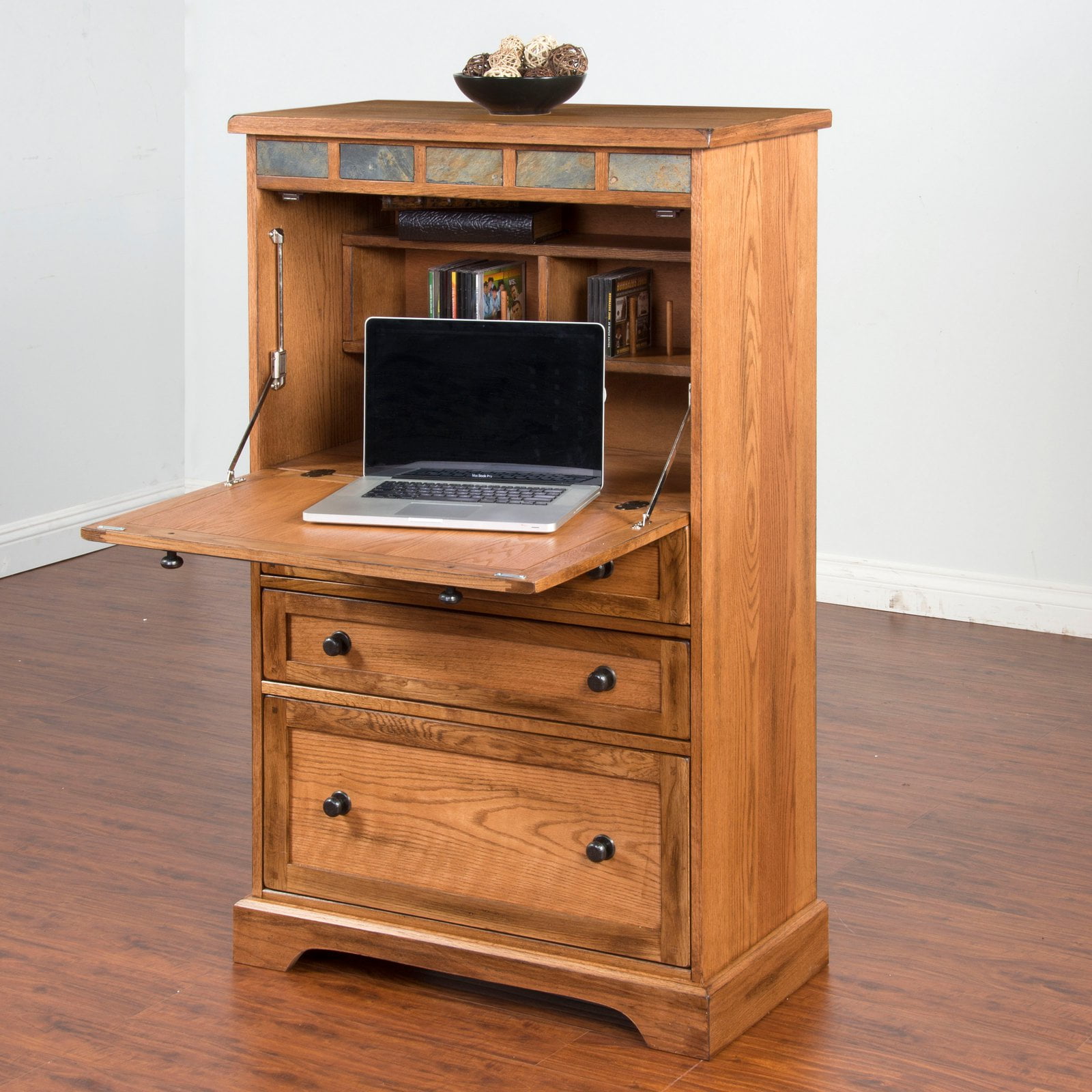 Sunny Designs Sedona Laptop Armoire Rustic Oak