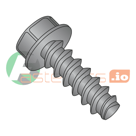 

#8 x 5/8 Thread Forming Screws 48-2 Trilobe / Unslotted / Hex Washer Head / Steel / Black Oxide (Quantity: 10 000 pcs)