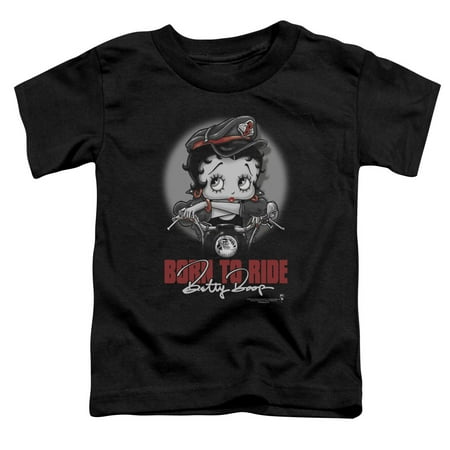 

Betty Boop - Born To Ride - Toddler Short Sleeve Shirt - 2T