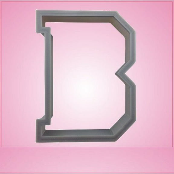 Varsity Letter B Cookie Cutter 2 inch (plastic)