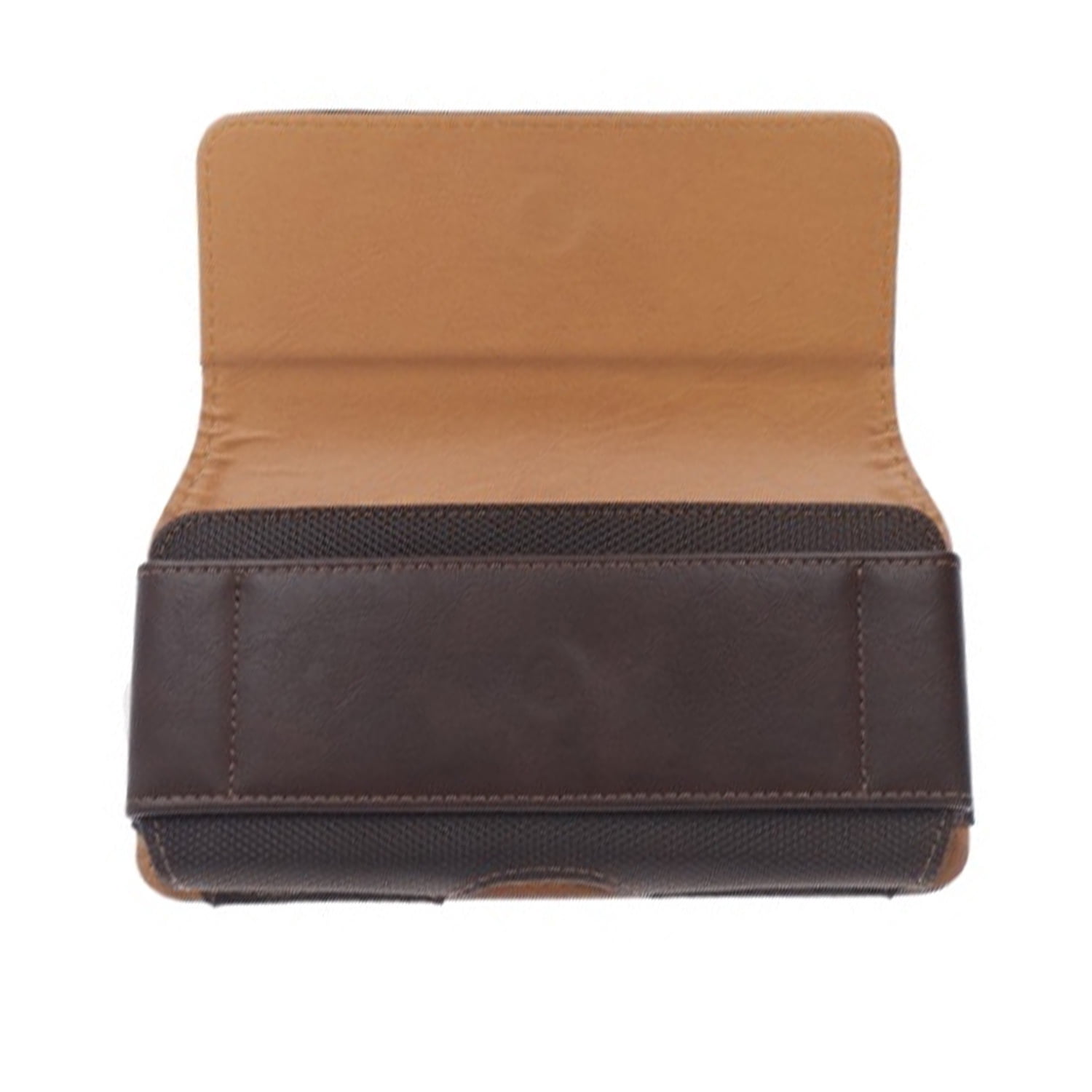EVO 5" Horizontal Leather Carry Case with Textured Finish - Brown