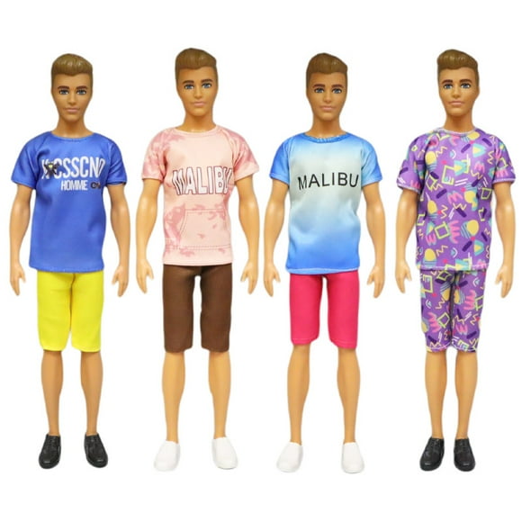 Ken Doll Clothes Sport Tops Pants Kawaii DIY Kids Toys Fashion Male Wear Mini Outfit For Barbie Lover Dressing Birthday Present Set 5